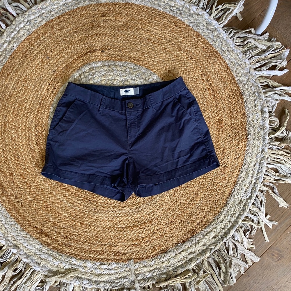 Old Navy Cotton Shorts Navy Blue Size 4
